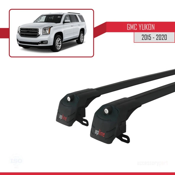 GMC Yukon 2015-2020 Arası ile uyumlu ACE-2 Ara Atkı Tavan Barı SİYAH - Resim 2