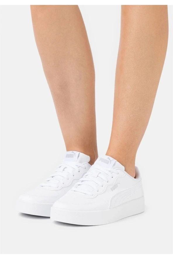 Puma Skye Clean - Kadın Deri Beyaz Spor Ayakkabı - 380147 02
