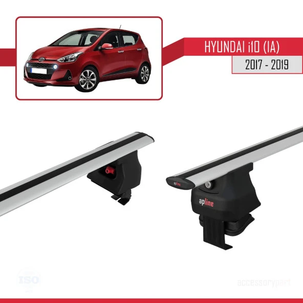 Hyundai i10 (IA) 2017-2019 Arası ile uyumlu ACE-4 Ara Atkı Tavan Barı GRİ - Resim 3