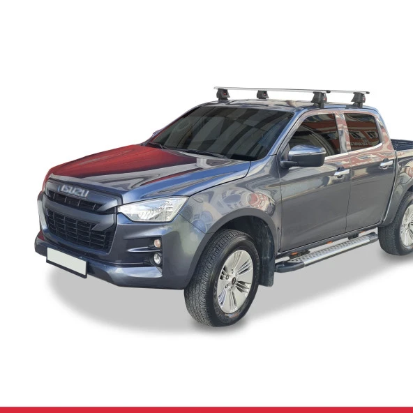 Isuzu D-Max 2019 ve Sonrası ile uyumlu ACE-4 Ara Atkı Tavan Barı GRİ - Resim 2