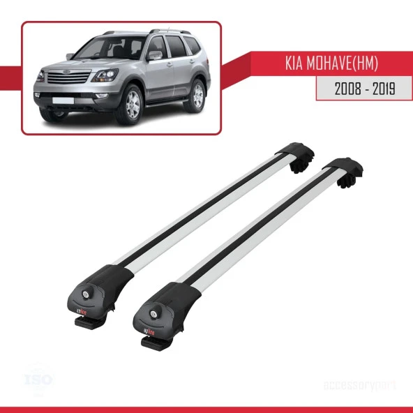 Kia Mohave (HM) 2008-2019 Arası ile uyumlu ACE-1 Ara Atkı Tavan Barı GRİ - Resim 3