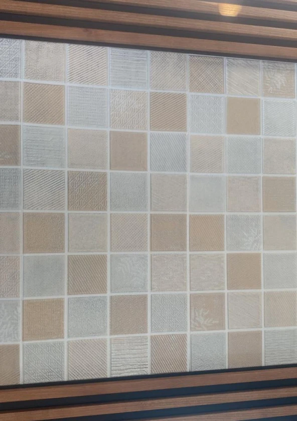 Renkli Duvarlar 70x70cm 1 Adet Yapışkanlı Dekoratif Küp Desen Renkli Tezgah Arası Salon Duvar Kağıdı Paneli NW167 - 2