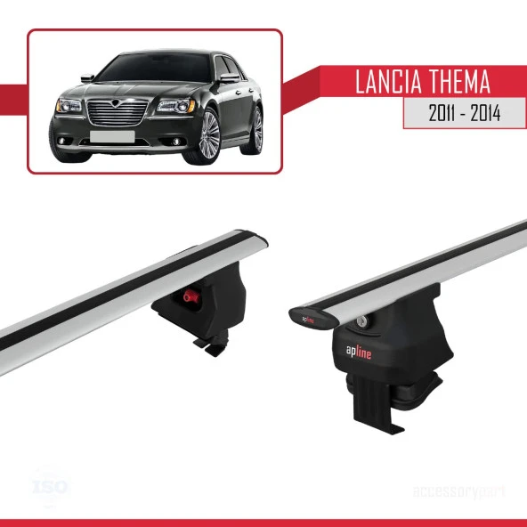 Lancia Thema 2011-2014 Arası ile uyumlu ACE-4 Ara Atkı Tavan Barı GRİ - Resim 3
