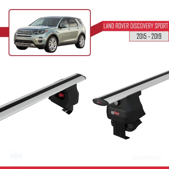 Land Rover Discovery Sport (L550) 2015-2019 Arası ile uyumlu ACE-4 Ara Atkı Tavan Barı GRİ - Resim 3