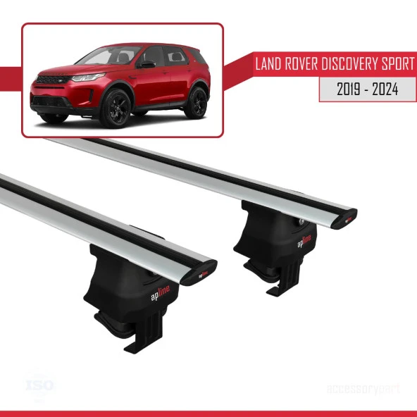 Land Rover Discovery Sport 2 2019 ve Sonrası ile uyumlu ACE-4 Ara Atkı Tavan Barı GRİ - Resim 3