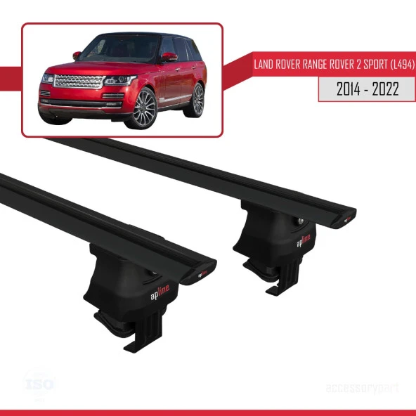 Land Rover Range Rover 2 Sport (L494) 2014-2022 Arası ile uyumlu ACE-4 Ara Atkı Tavan Barı SİYAH - 3