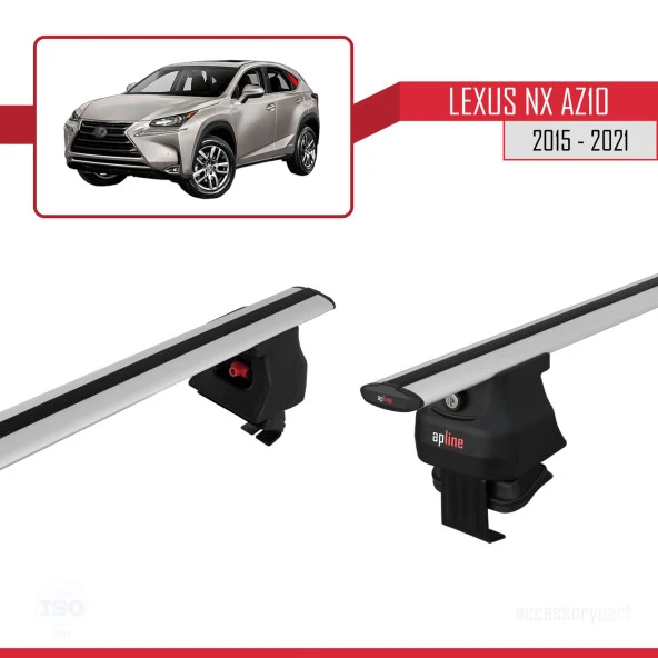 Lexus NX (AZ10) 2015-2021 Arası ile uyumlu ACE-4 Ara Atkı Tavan Barı GRİ - Resim 3