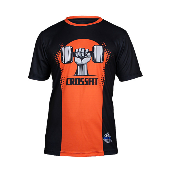 Dosmai Crossfit Dijital Baskılı T-shirt Siyah CRT027