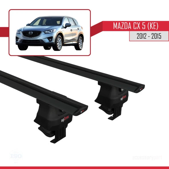 Mazda Cx-5 (KE) 2012-2015 Arası ile uyumlu ACE-4 Ara Atkı Tavan Barı SİYAH - Resim 4