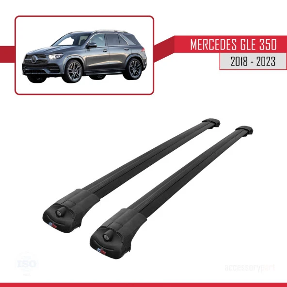 Mercedes GLE (V167) 2018 Sonrası ile uyumlu ACE-1 Ara Atkı Tavan Barı SİYAH - Resim 3