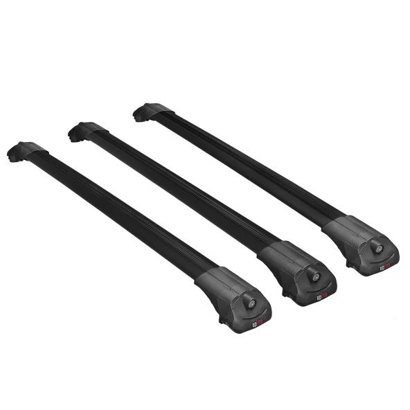Mitsubishi Airtrek 2001-2008 Arası ile uyumlu ACE-1 Ara Atkı Tavan Barı SİYAH 3 ADET BAR