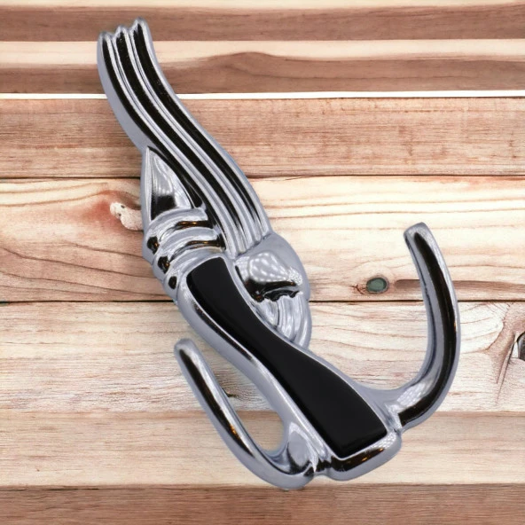 Askı Portmanto Metal Vestiyer Askılık Duvar Dolap Elbise Askısı Krom Mobilya Kapı Askılığı Aparatı - Resim 3