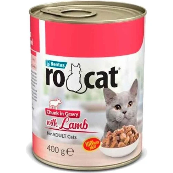 Ro Cat Kuzu Etli Kedi Konserve 400 gr