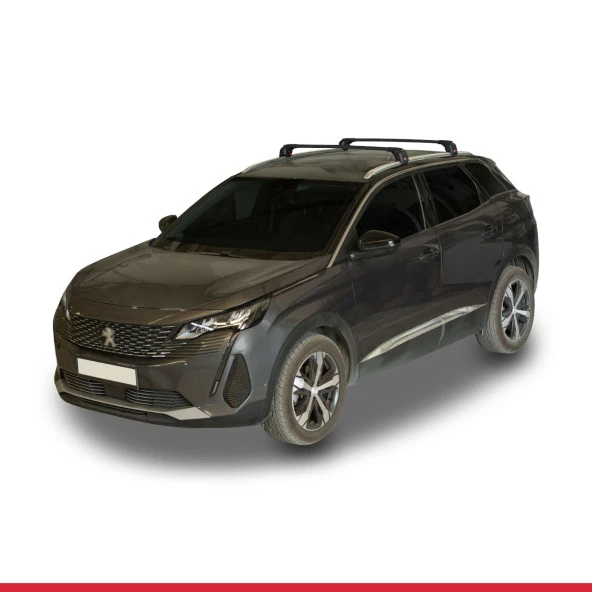 Peugeot 3008 2017-2020 Arası ile uyumlu ACE-2 Ara Atkı Tavan Barı SİYAH - 2