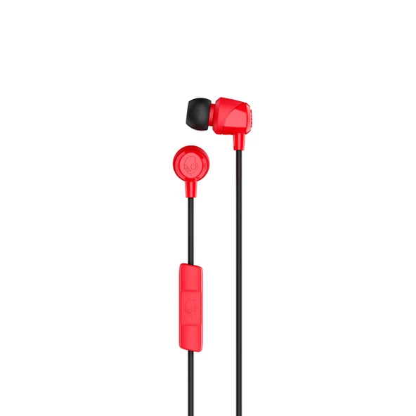 Skullcandy Jib In Ear Mikrofonlu Kablolu Kulaklık S2DUY-L676 Kırmızı-Siyah - 2