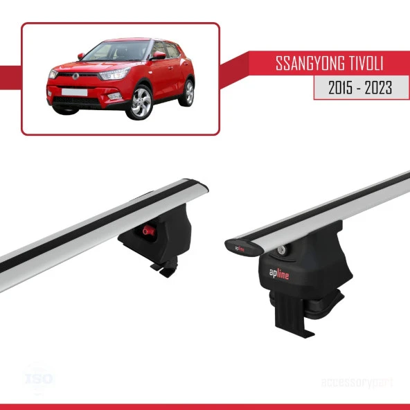 Ssangyong Tivoli 2015-2023 Arası ile uyumlu ACE-4 Ara Atkı Tavan Barı GRİ - Resim 3