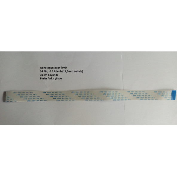 Awm 20624 80C 60V Vw 1 Flex Kablo 34 Pin 30 CM 34-0.5-30B - 2