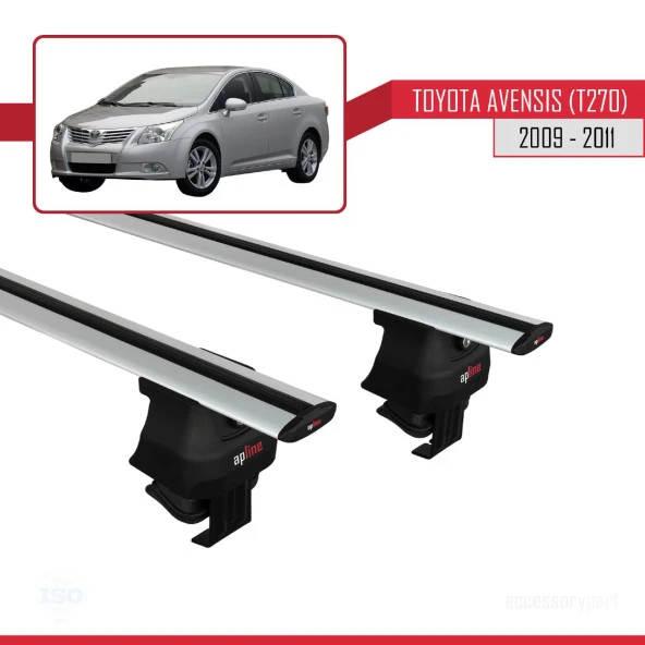 Toyota Avensis (T270) 2009-2011 Arası ile uyumlu ACE-4 Ara Atkı Tavan Barı GRİ - Resim 2