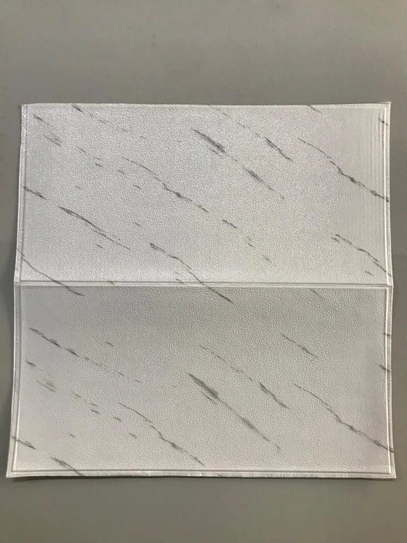 Renkli Duvarlar 70x70cm 1 Adet Yapışkanlı Modern Mermer Desenli WC Banyo Salon Mutfak Duvar Kağıdı Paneli NW159 - Resim 2