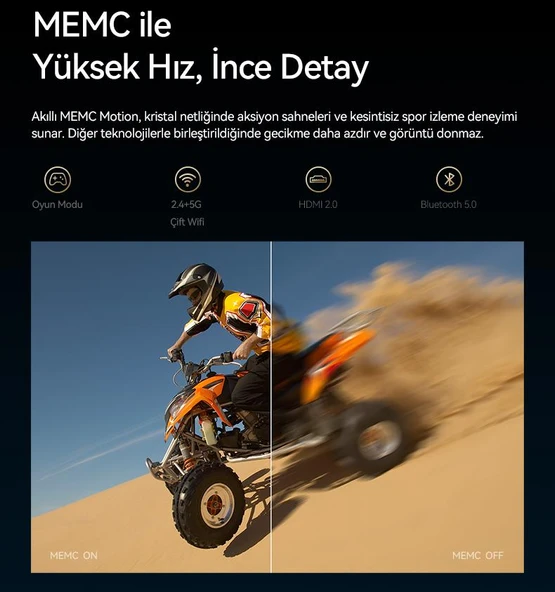 Wanbo Mozart 1 Pro Akıllı Projeksiyon Cihazı – 1200 ANSI, Google TV, HDR, MEMC, Lisanslı | 2025 Yeni Versiyon - 7