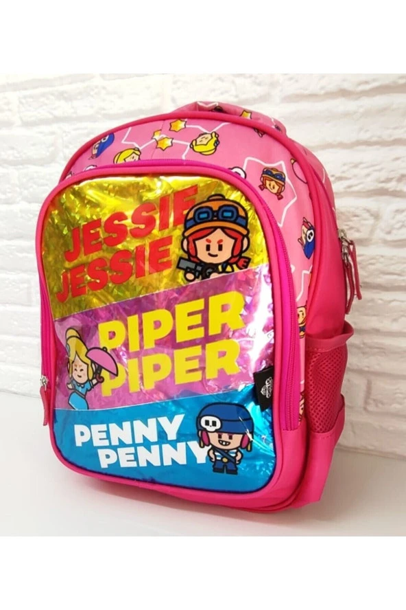 Brawl Stars 21959 İlkokul Çantası - Pembe - 2