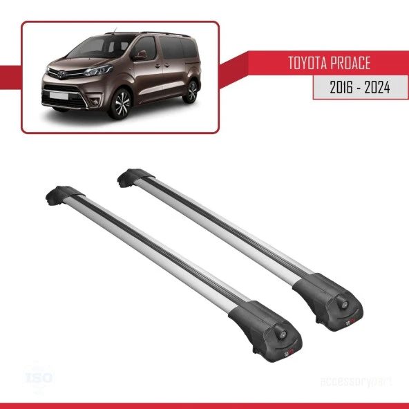 Toyota Proace 2016 ve Sonrası ile uyumlu ACE-1 Ara Atkı Tavan Barı GRİ - Resim 3