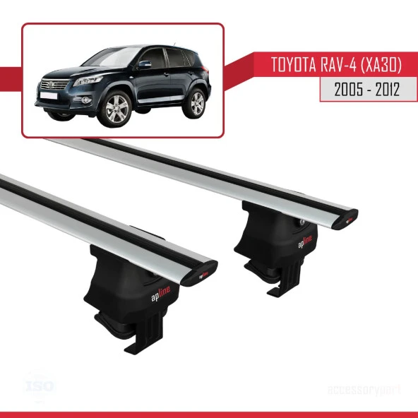 Toyota Rav 4 (XA30) 2005-2012 Arası ile uyumlu ACE-4 Ara Atkı Tavan Barı GRİ - Resim 2
