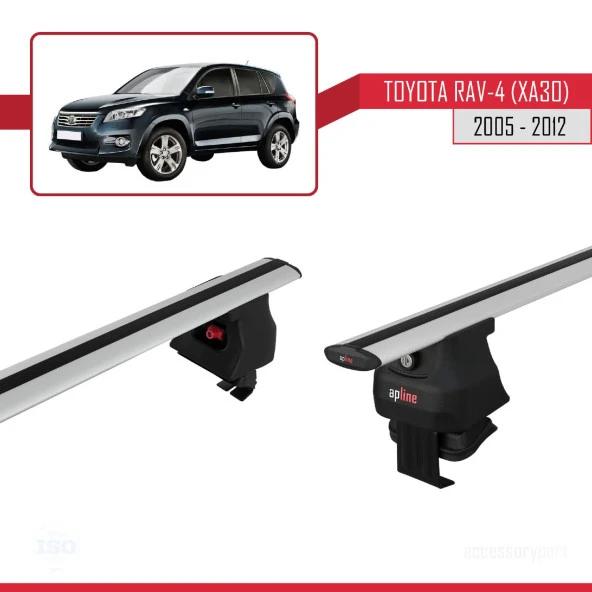 Toyota Rav 4 (XA30) 2005-2012 Arası ile uyumlu ACE-4 Ara Atkı Tavan Barı GRİ - Resim 3