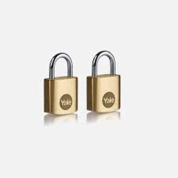 Yale 20 Mm Pirinç Asma Kilit 2 Li Set - Resim 3