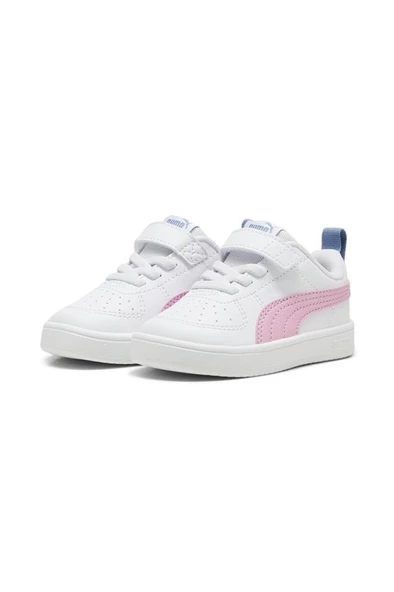 Puma Rickie AC+ INF 384314 28 Kız Çocuk Snekaer Beyaz Pembe 22-27