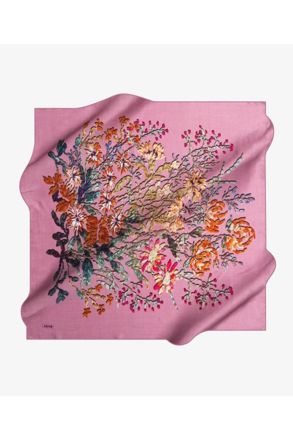 Aker 90x90 Kadın Desenli Eşarp 7785757-391