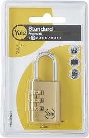 Yale 30 mm Şifreli Pirinç Asma Kilit