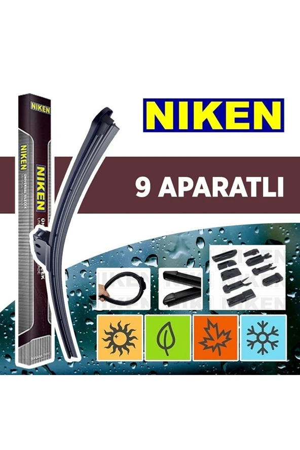 Niken Yeni Seri Citroen C5 Silecek Takımı 2005-2007 Plus Muz Tip Silecek Aparatlı