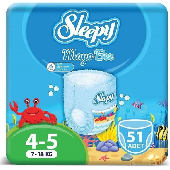 Sleepy 5 Numara Junior 51'li Mayo Külot Bez