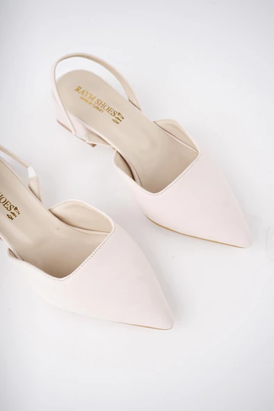 Muggo MİRANDA Garantili Arkası Açık Bilek Detaylı Kısa Topuklu Kadın Ayakkabı - 11