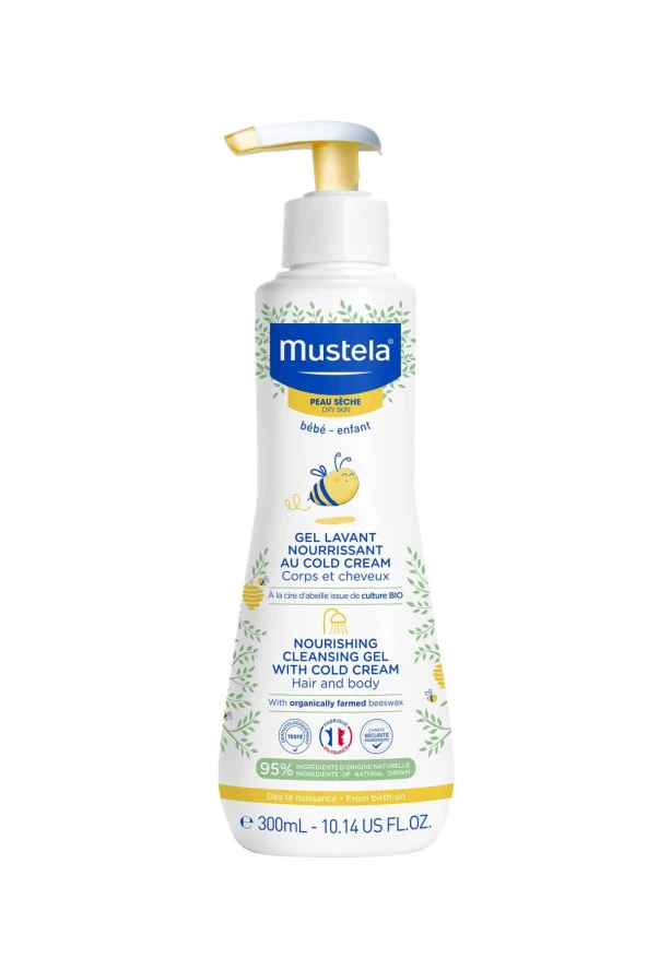 Mustela Cold Cream İçeren Besleyici Şampuanı 300 ml ürün görseli 1