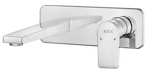 ECA Dalia Ankastre Lavabo Bataryası Sıva Üstü Ve Sıva Altı Grubu Tek Rozet - Resim 2