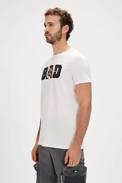 Bad Bear BANG T-SHIRT OFF-WHITE Erkek Tişört Beyaz S-XXL - 3