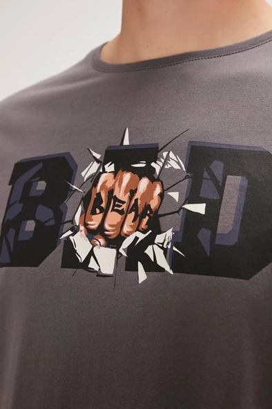 Bad Bear BANGT-SHIRT ASPHALT Erkek Tişört K.Gri S-XXL - 3