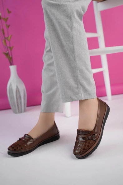 Muggo Mami Garantili Kadın Günlük Klasik Rahat Ortopedik Anne Ayakkabı - 8