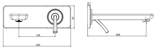 ECA Novita Ankastre Lavabo Bataryası Sıva Üstü Ve Sıva Altı Grubu Tek Rozet - Resim 7