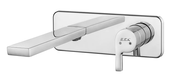 ECA İcon Ankastre Lavabo Bataryası Sıva Üstü Ve Sıva Altı Grubu Tek Rozet - Resim 2