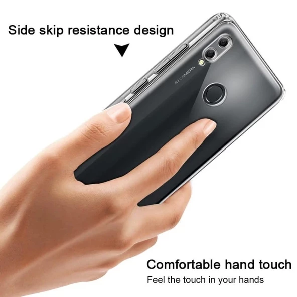 Huawei Y7 2019 Tıpalı Kamera Korumalı Silikon Kılıf - Resim 4