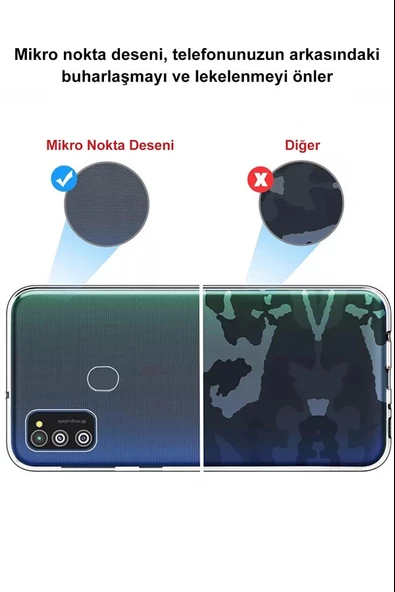 Honor 8C Tıpalı Kamera Korumalı Şeffaf Silikon Kılıf - Resim 2