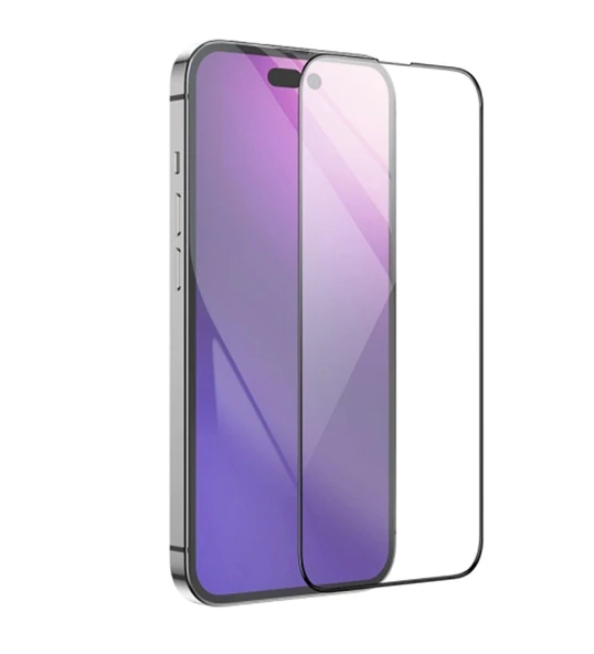 İphone 15 Plus Ve 15 Pro Max Uyumlu Tam Kaplayan Ultra HD Ekran Koruyucu Temperli Cam ürün görseli