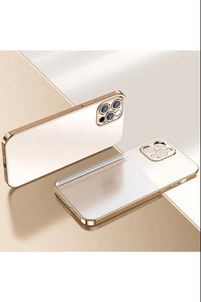 İphone 14 Lazer Kamera Lens Korumalı Plating Telefon Kılıf&Kapak