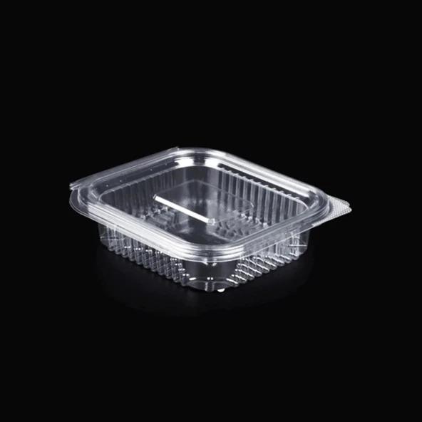 Kullan At Plastik Kilitli Şeffaf Düz Kapaklı Gıda Saklama Kabı Sızdırmaz Kap - 150 cc - 50 Adet - Resim 2