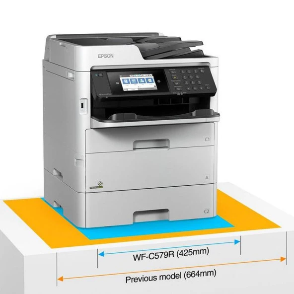 Epson WorkForce Pro WF-C579RDWTF Renkli Çok Fonksiyonlu Inkjet Yazıcı (Extra Kasetli) - Resim 4