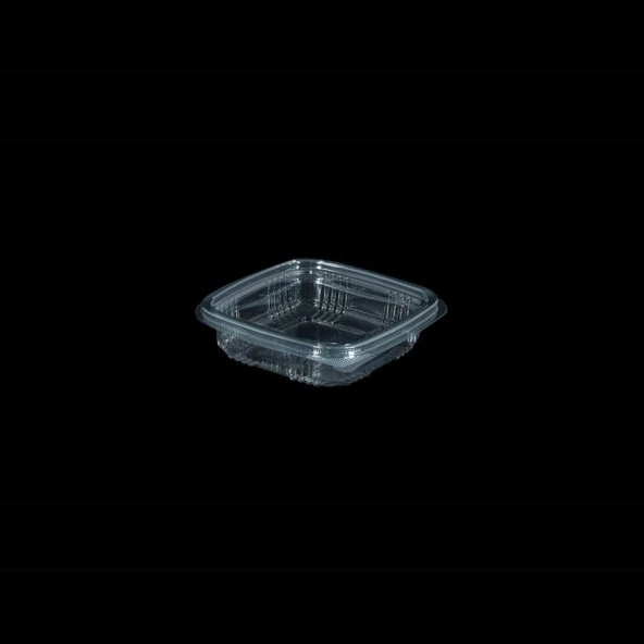 Kullan At Plastik Kilitli Şeffaf Düz Kapaklı Gıda Saklama Kabı Sızdırmaz Kap - 150 cc - 100 Adet - Resim 3