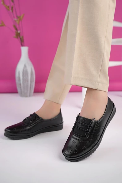 Muggo Jasen Garantili Günlük Klasik Rahat Ortopedik Kadın Ayakkabı - 3